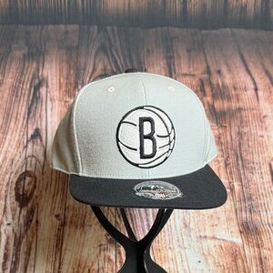 Mitchell & Ness Brooklyn Nets NBA Alternate Fitted Hat Sz 7 5/8